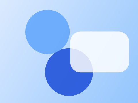 Abstract blue shapes standing for planned delivery routes
