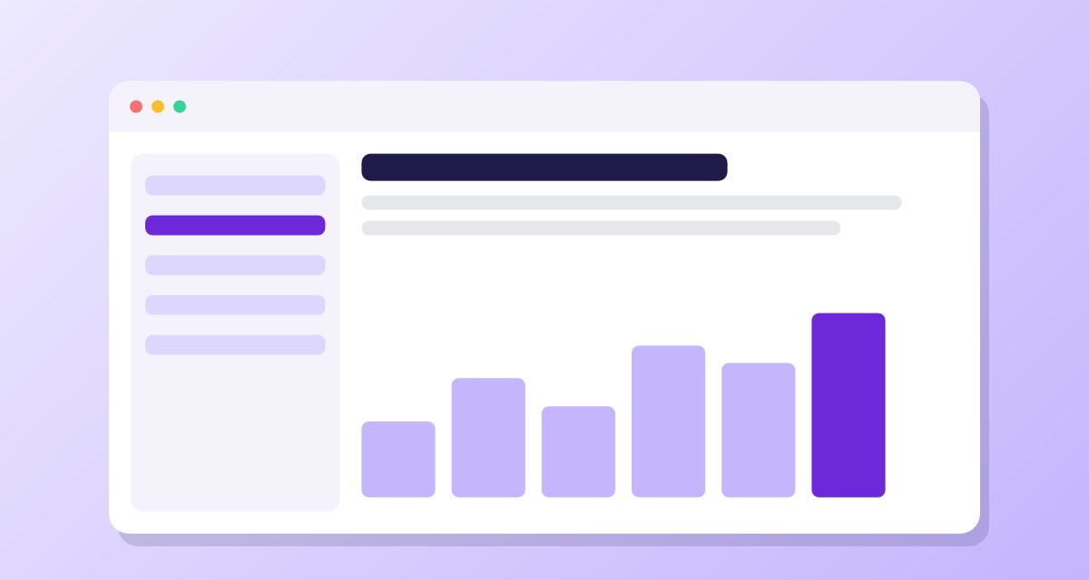 Illustration des Northwind-Dashboards mit einem steigenden Balkendiagramm